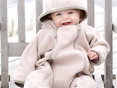 Ver de Terre mahogany rose/mocca fleece suit